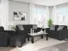 Benchcraft® 28904/38/35/20/14 Benchcraft® 28904/38/35/20/14 Jasmine Peaks - 4 Pc. - Sofa, Loveseat, Chair, Ottoman - Coal