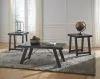 Ashley Furniture T351-13 Noorbrook - Occasional Table Set (Set of 3) - Black / Pewter