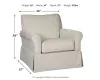 Ashley Furniture A3000006 Searcy - Swivel Glider Accent Chair - Quartz