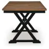 Ashley Furniture D634-32 Ashley Furniture D634-32 Wildenauer - Dining Room Counter Butterfly Extension Table - Brown / Black