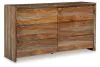 Ashley Furniture B790/31/36/46/81/96 Dressonni - 5 Pc. - Dresser, Mirror, Chest, Queen Panel Bed - Brown