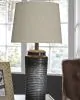 Ashley Furniture L204064 Norbert - Metal Table Lamp (Set of 2) - Gray
