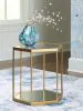 Ashley Furniture A4000661 Veerwick - Accent Cocktail Table - Gold Finish