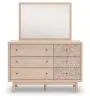 Ashley Furniture PCB1566B1 Ashley Furniture PCB1566B1 Arloster - Dresser And Mirror - Tan