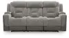 Ashley Furniture PC8350515 Mixed Motion - Power Reclining Sofa With Adjustable Headrest - Shadow