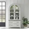 Liberty Furniture 237-DR-CC River Place - Curio Cabinet - Riverstone White & Tobacco