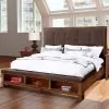 New Classic 00-594-100 Cagney - 6/6 King Bed - Dark Brown