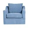 New Classic U1270-12-BLU Sylvie - Swivel Chair - Blue Slate