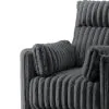 New Classic U5482-18-BLK Embrace - Swivel Accent Chair - Charcoal