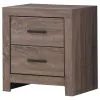 CoasterEveryday 207042 Brantford - 2-Drawer Nightstand - Barrel Oak