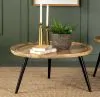 CoasterEssence 736108 Zoe - Round Mango Wood Coffee Table - Natural