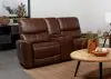Coaster Fine Furniture 610265P Greenfield - Upholstered Power Reclining Loveseat - Saddle Brown