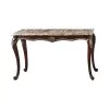 New Classic T1754-30 New Classic T1754-30 Maximus - Marble Console Table - Brown