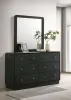 Coaster Fine Furniture 223663M Cavelle - 6-Drawer Dresser And Mirror - Black