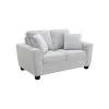 Intercon SY-LS-ASH64-SGC-C Ashbury - Loveseat With 2 Pillows - Soft Gray