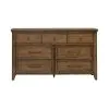 Liberty Furniture 930-BR31 Carolina Park - 7 Drawer Dresser - Amber Brown