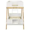 Coaster Fine Furniture 460570TB1 Frankie - Headboard, Footboard, Ladder & Slats, Box 1 of 2 - White And Natural