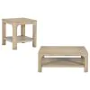 Coaster Fine Furniture 723488-S2 Solano - 2-Piece Square Coffee Table Set - Weathered Mango