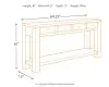 Ashley Furniture T732-4 Gavelston - Sofa Table - Black