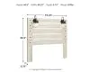Ashley Furniture B192-57 Cambeck - Queen Panel Headboard - Whitewash