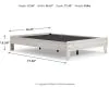 Ashley Furniture EB4121-112 Ashley Furniture EB4121-112 Shawburn - Full Platform Bed - Whitewash