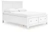 Ashley Furniture B680B20 Ashley Furniture B680B20 Fortman - Queen Panel Storage Bed - White