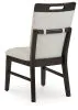 Ashley Furniture D618-01 Neymorton - Dining Upholstered Side Chair (Set of 2) - Light Gray / Brown