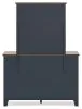 Ashley Furniture B414B1 Landocken - Dresser and Mirror - Brown / Blue