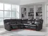 Ashley Furniture PC13001S1 Sultan Meadow - 2-Piece Reclining Sectional - Carbon