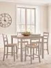 Ashley Furniture PCD403-223 Harperfeld - Dining Room Counter Table Set (Set of 5) - Natural / Gray