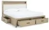 Ashley Furniture B602B9 Ashley Furniture B602B9 Calmoro - California King Bookcase Bed - Gray