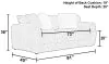 Jackson Furniture Industries 220603-1760/11-2555/01 Bankside - Sofa - Oyster