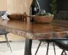 CoasterElevations 110181 Ditman - Live Edge Dining Table - Gray Sheesham