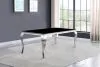 CoasterElevations 115071 Carone - Rectangular Glass Top Dining Table - Black And Chrome