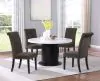 CoasterEssence 115490-S5BV Sherry - 5 Piece Round Marble Top Dining Table Set - Brown