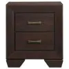 CoasterEveryday 204392 Kauffman - 2-Drawer Nightstand - Dark Cocoa