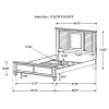 CoasterEssence 205331KE Franco - Wood Eastern King Panel Bed - Distressed White