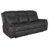 CoasterEveryday 603504-S2 Lawrence - 2 Piece Upholstered Reclining Sofa Set - Charcoal