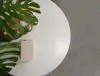Coaster Fine Furniture 709667 Astoria - Round Genuine Marble Side End Table - White