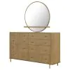 CoasterElevations 224303M Arini - 8-Drawer Dresser With Mirror - Sand Wash