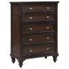Coaster Fine Furniture 223635 Andover - 5-Drawer Chest Of Drawers - Dark Oak