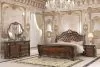 New Classic 00-2477-14N New Classic 00-2477-14N Bella Notte - 6/6 Eastern King 4 Piece Set (Padded Sleigh Bed, Dresser, Mirror, Nightstand) - Cherry
