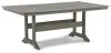 Ashley Furniture P802-625 Visola - RECT Dining Table w/Umb OPT - Gray
