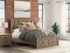 Ashley Furniture PCB2844B4 Oliandon - Queen Panel Storage Bed - Light Brown