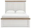 Ashley Furniture B4615B14 Ashley Furniture B4615B14 Savonport - Queen Panel Bed With 2 Under Bed Storage Units - White / Brown