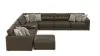 Jackson Furniture Industries 3215/36/31/37/12/59/84-09 Jackson Furniture Industries 3215/36/31/37/12/59/84-09 Siena - 9 Piece Modular Sectional With Cuddler Seat Cushions And Included Accent Pillows And Cocktail Ottoman - Chocolate
