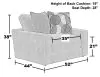 Jackson Furniture Industries 404501-1703/28-2651/28 Arlo - Chair & 1/2 - Oyster