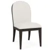 Riverside Furniture 27157 Lydia - Curved Upholstered Side Chair (Set of 2) - White