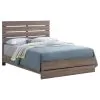 CoasterEveryday 207041KE Brantford - Wood Eastern King Panel Bed - Barrel Oak