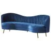 CoasterEssence 506861 Sophia - Upholstered Channel Tufted Sofa - Blue